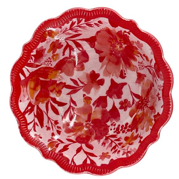 Pioneer Woman Ditsy Painterly Melamine Dip Snack Fruit Dessert Bowls 11oz Set 4 - Picture 12 of 15